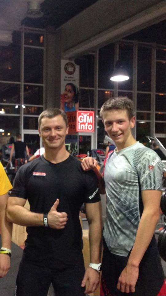 Тренер Михаила и Михаил до аварии / фото Facebook Сергея Ращенко