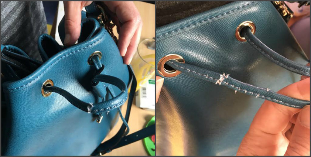 На фото подделка Coccinelle, проданная в аутлет-городке Мануфактура dqxikeidqxiqqeant