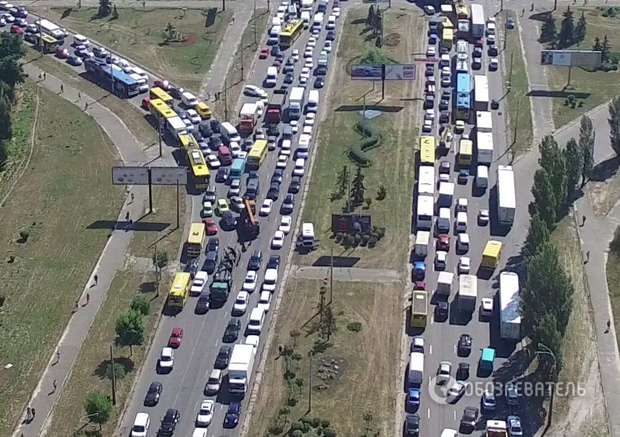 Пробка на Троещине