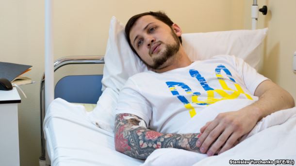 Афанасьєв у лікарні в Києві, червень 2016 року dqxikeidqxiqqeant