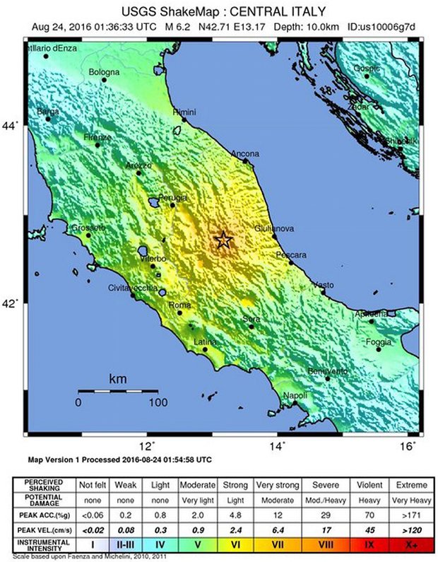 Землетрус, Італія dqxikeidqxiqqeant