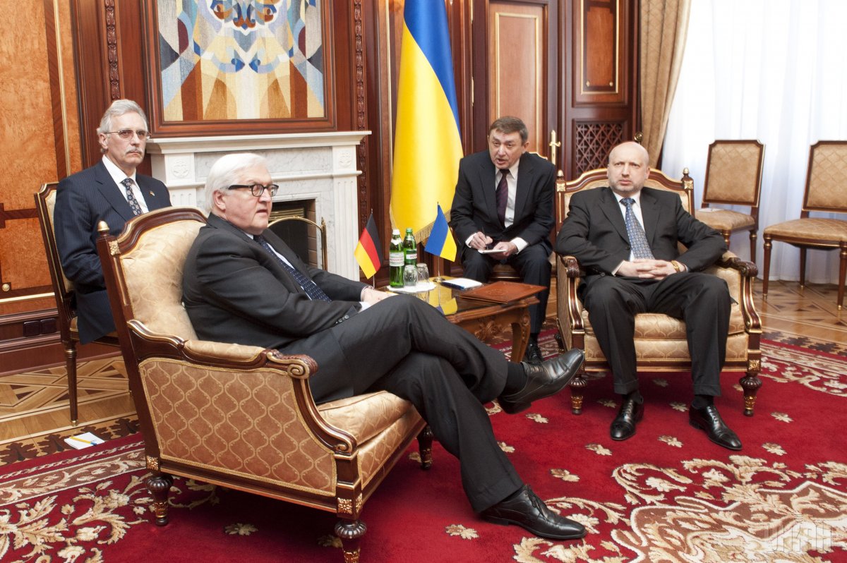 Александр Турчинов и Франк-Вальтер Штайнмайер / УНИАН