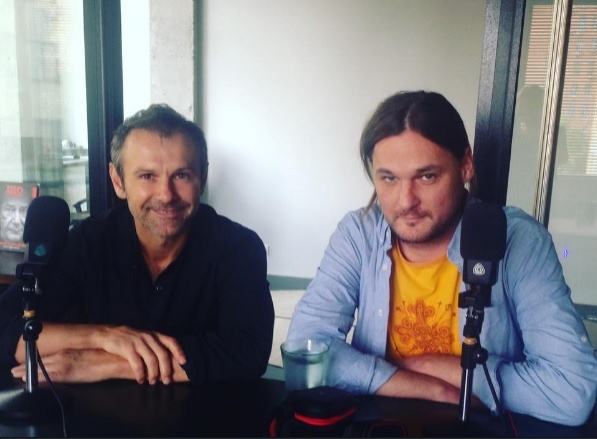 Святослав Вакарчук и Иван Яковина во время радиоэфира Фото: aristocrats.fm dqxikeidqxitkant