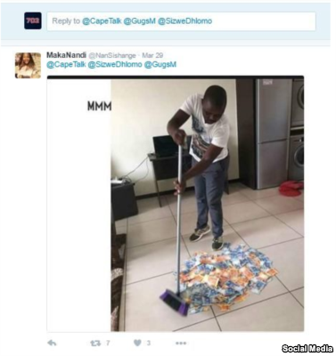 Южноафриканский участник МММ рекламирует сеть