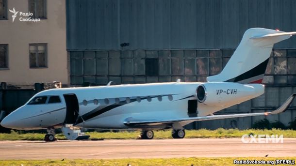 Літак Gulfstream G280, на якому, як зафіксували журналісти, літає Віталій Хомутиннік