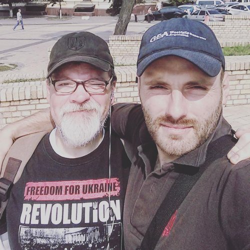 Марк Супрун с Дмитрием Савченко , спикером Правого сектора