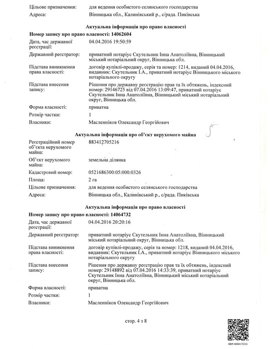 майно Олександра Масленнікова фото