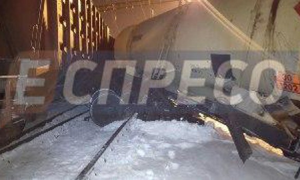 В Киеве столкнулись и сошли с рельс грузовые поезда - 34043 В Киеве столкнулись и сошли с рельс грузовые поезда - фото 34043