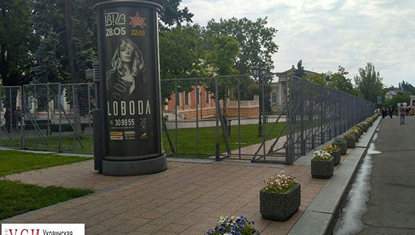 Центр Одессы перед приездом президента Петром Порошенко