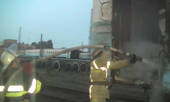 В Харькове горели вагоны электропоезда, 15.07.2017 г.