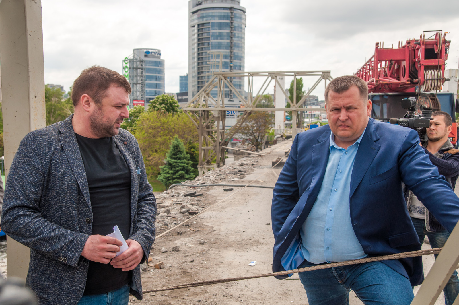 Мэр Днепра Борис Филатов и его зам Михаил Лысенко