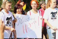 «Сегодня животные, завтра мы»: в Николаеве митинговали против усыпления бездомных собак - Copyright https://news.pn