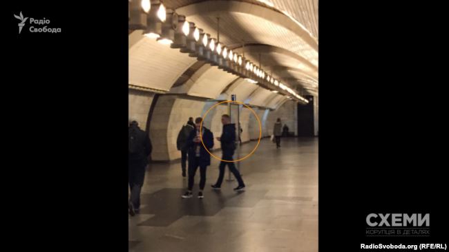 Фото, зроблене Олександром Чорноваловим, станція метро «Печерська», Київ, 17 жовтня 2017 року