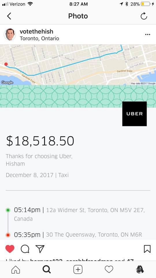 Клиент Uber заплатил 14 тысяч долларов за 20-минутную поездку 1 dqxikeidqxiqqeant