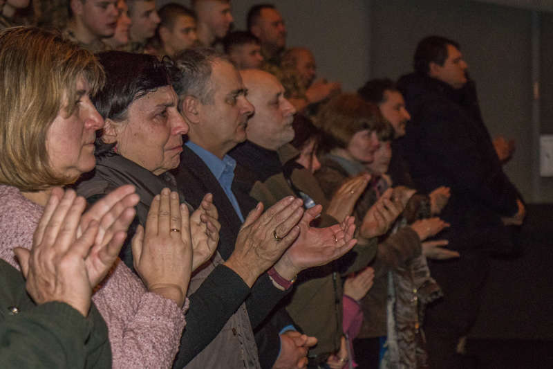 На показе были не только будущие воины, но и их преподаватели