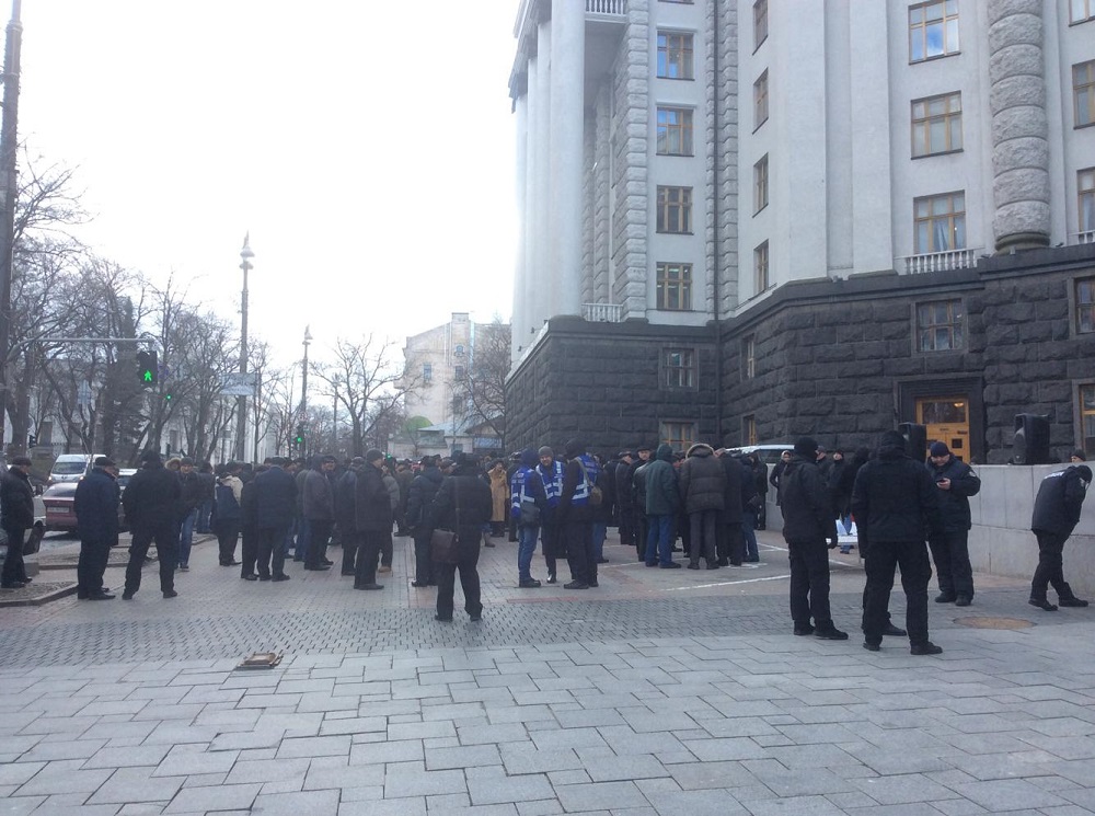 пенсии военных, акция протеста, кабинет министров