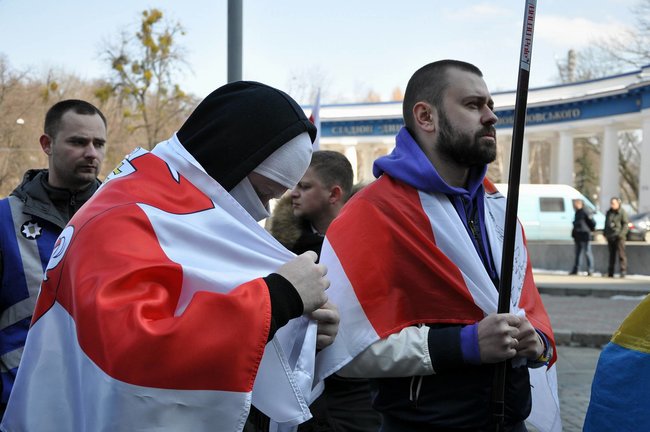 В центре Киева прошла акция солидарности с белорусским народом, посвященная празднованию Дня Воли 03 В центре Киева прошла акция солидарности с белорусским народом, посвященная празднованию Дня Воли 03