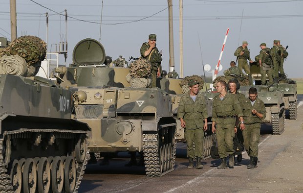 Солдаты армии РФ в г.Каменск-Шахтинский, Ростовская область.