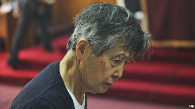 Альберто Фухіморі на суді в Лімі, 2013 рік