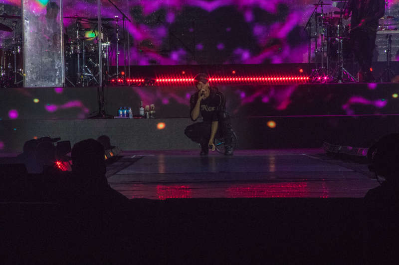 Долгожданное поÑвление певца раззадорило публику