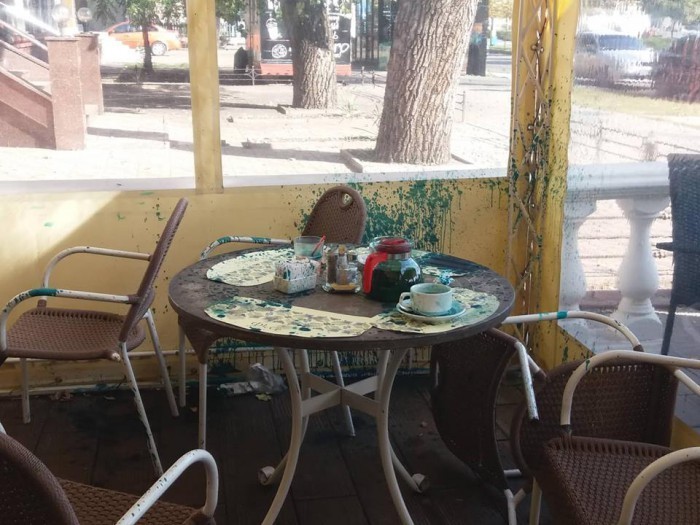 Ð’ Украине облили зеленкой извеÑтного фаната