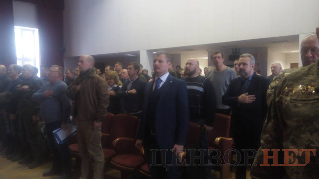 Съезд партии Воины АТО выдвинул кандидатом в президенты полковника Кривоноса 03 Съезд партии Воины АТО выдвинул кандидатом в президенты полковника Кривоноса 03