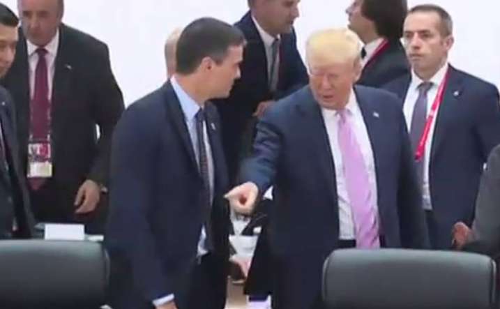 Указал на его меÑÑо: ТÑамп Ñнизил пÑемÑеÑа Ð?Ñпании на G20. Ðидео dqxikeidqxiqqeant