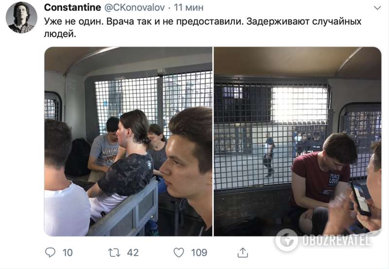 ÐаÑÑÑабнÑй миÑинг в ÐоÑкве: 140 задеÑжаннÑÑ