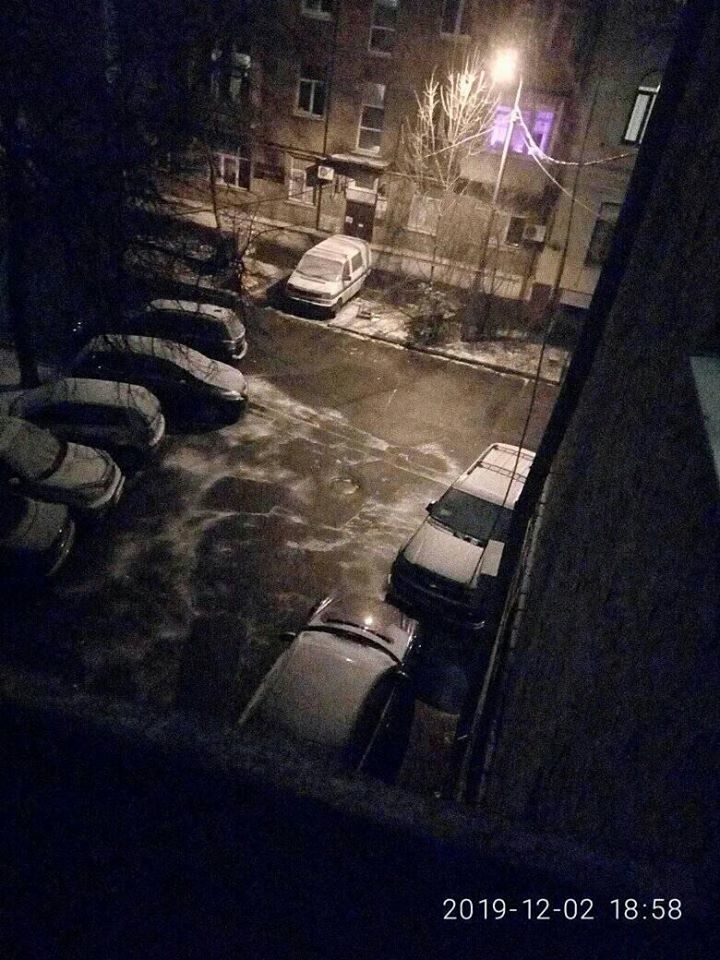 В Киеве выпал первый зимний снег
