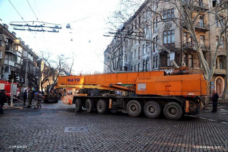 Последствия пожара в одесском колледже