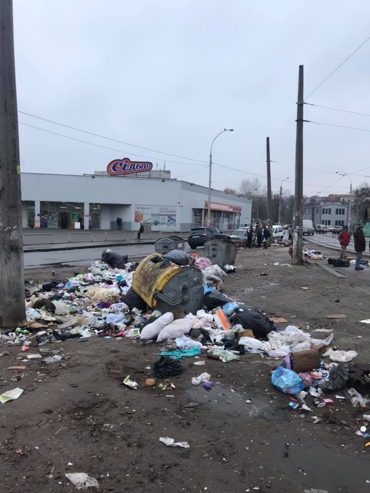В сети показали горы мусора посреди Киева