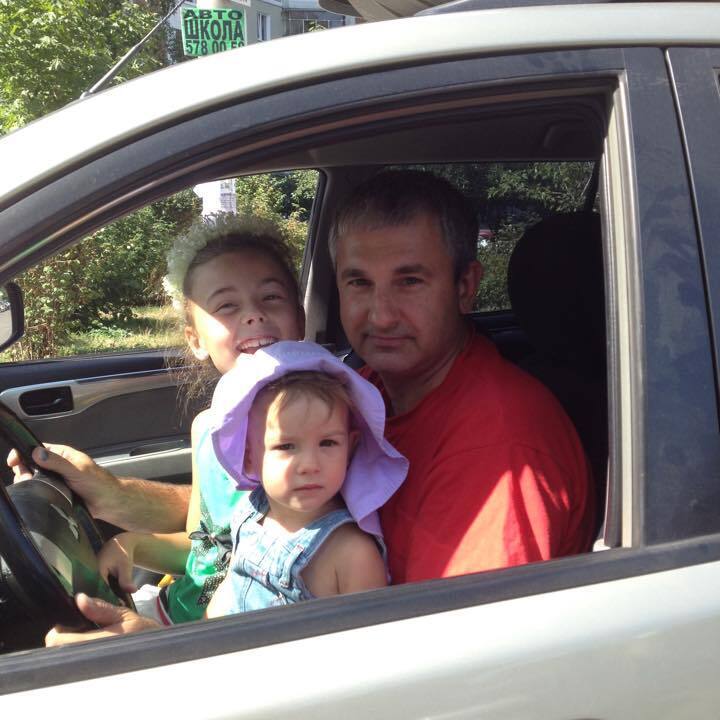 Владимир Гапоненко с детьми