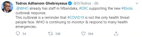 В Африке зафиксировали новую вспышку Эболы - ВОЗ dqxikeidqxitkant