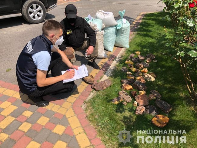Полиция изъяла 858 кг янтаря общей стоимостью $1,2 млн на Ривненщине 02 dqxikeidqxiqqeant