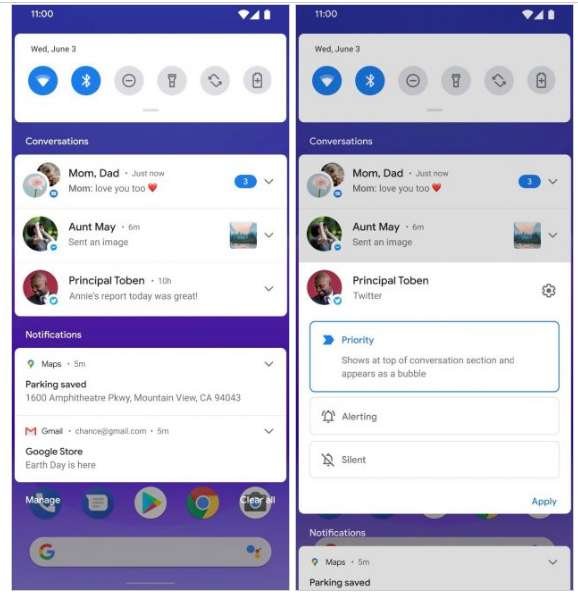 Google     Android 11:  