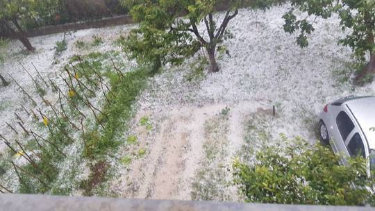 В Хорватии выпал снег