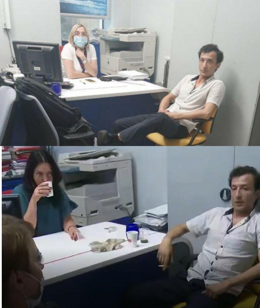 В СБУ пояснили кадры с разными заложницами, захваченными террористом в БЦ "Леонардо" в Киеве. Фото: "Страна" dqxikeidqxitkant