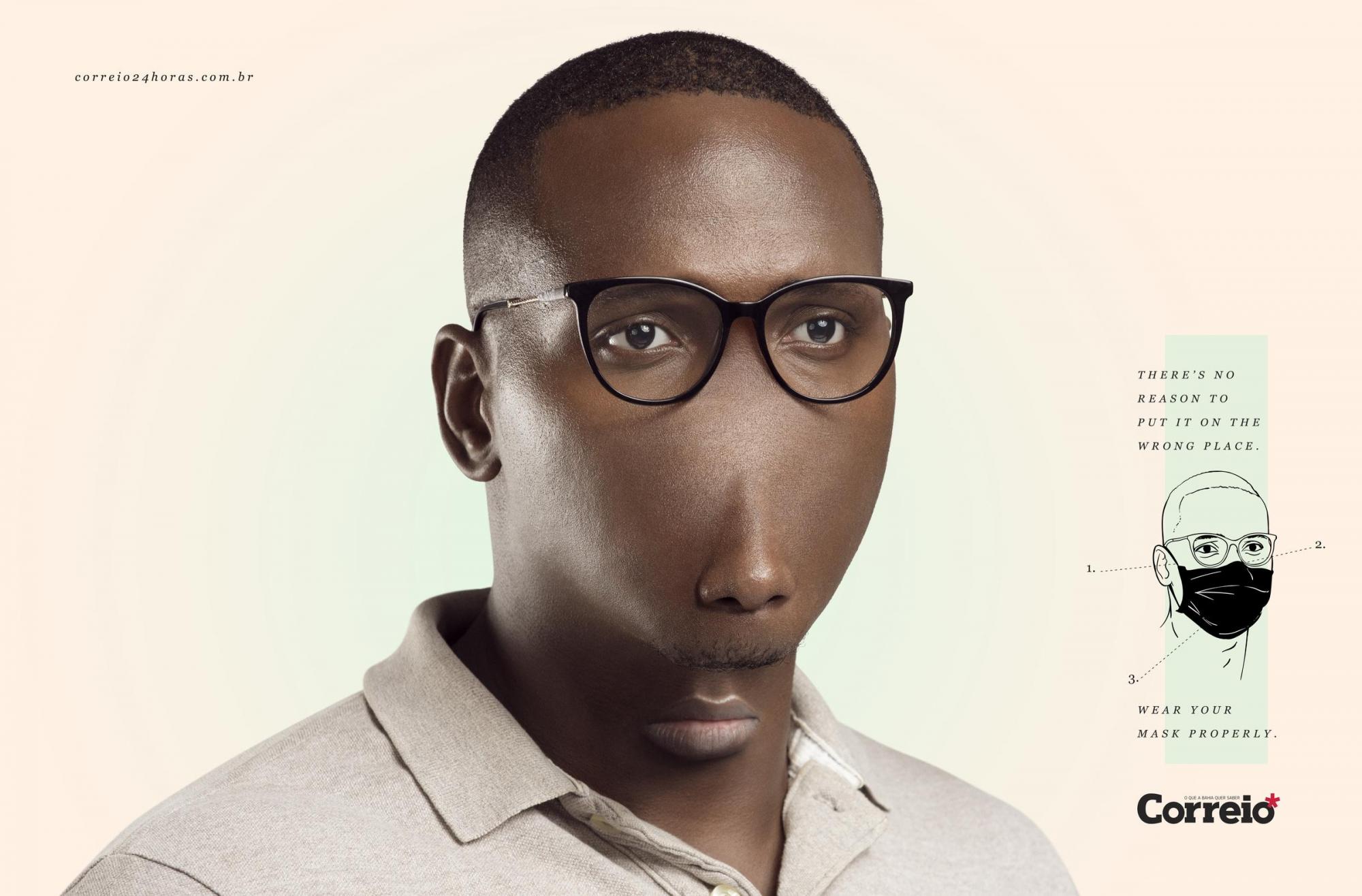 Тим, хто носить маску на підборідді, показали, якими вони мали би бути. ФОТО