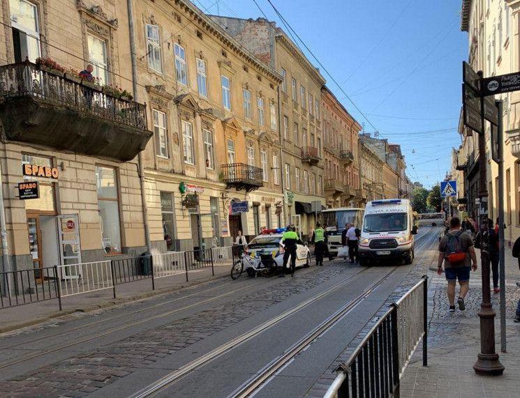 Место ДТП во Львове, где пострадала Бойко. dqxikeidqxitkant