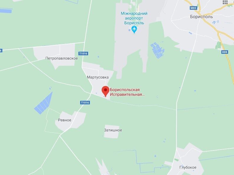 Тюрьма расположена в селе Мартусовка.