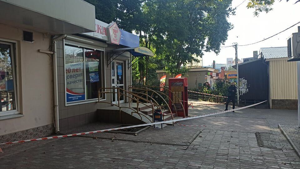 Полиция оцепила место преступления