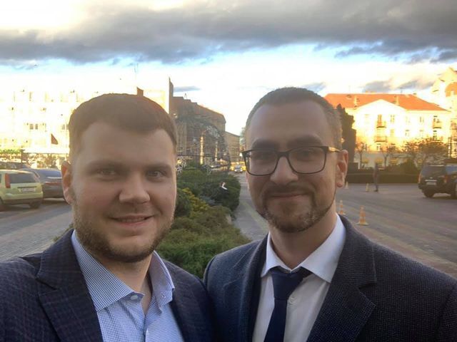 Министр инфраструктуры Владислав Криклий и Дмитрий Романюк dqxikeidqxitkant