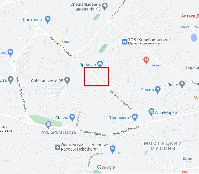 Авария произошла на перекрестке проспекта Свободы и улицы Межевой