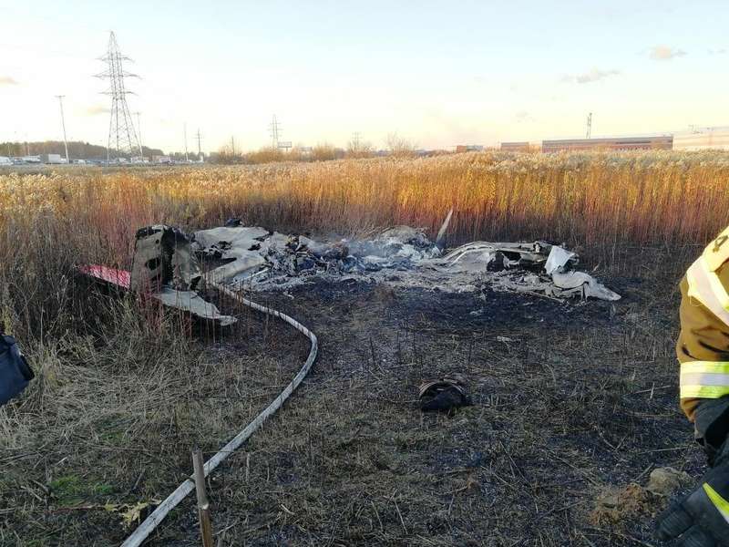 Место падения самолета Cessna