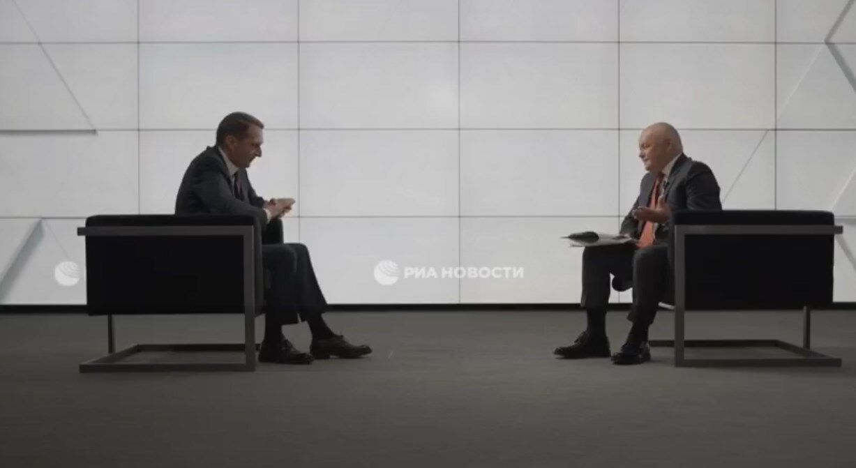 Нарышкин дал интервью российскому пропагандисту Дмитрию Киселеву dqxikeidqxitkant