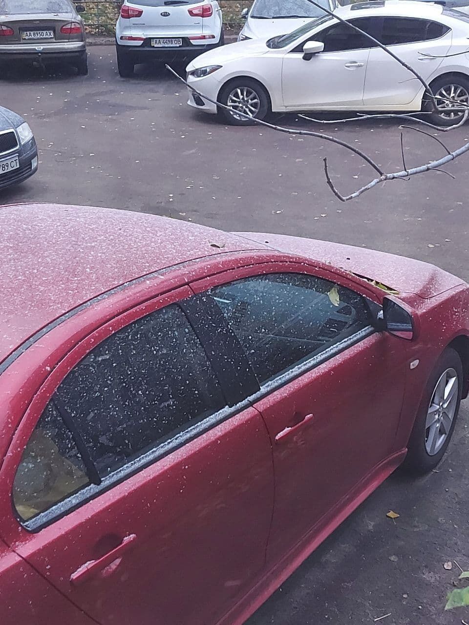 Осадки на машине. dqxikeidqxitkant