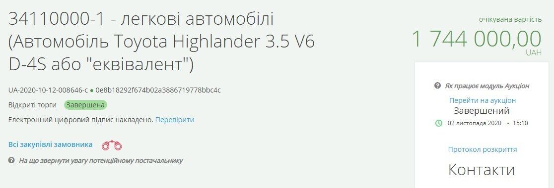 Тендер на Toyota Highlander. dqxikeidqxitkant