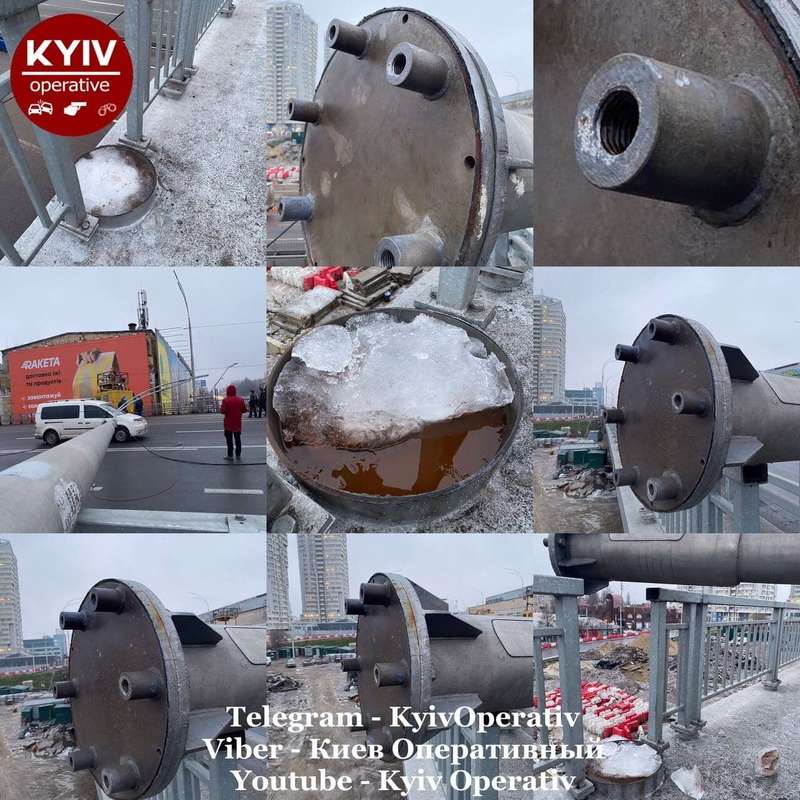 Крепление столбов.