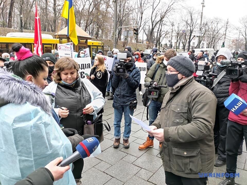 Акция протеста медиков