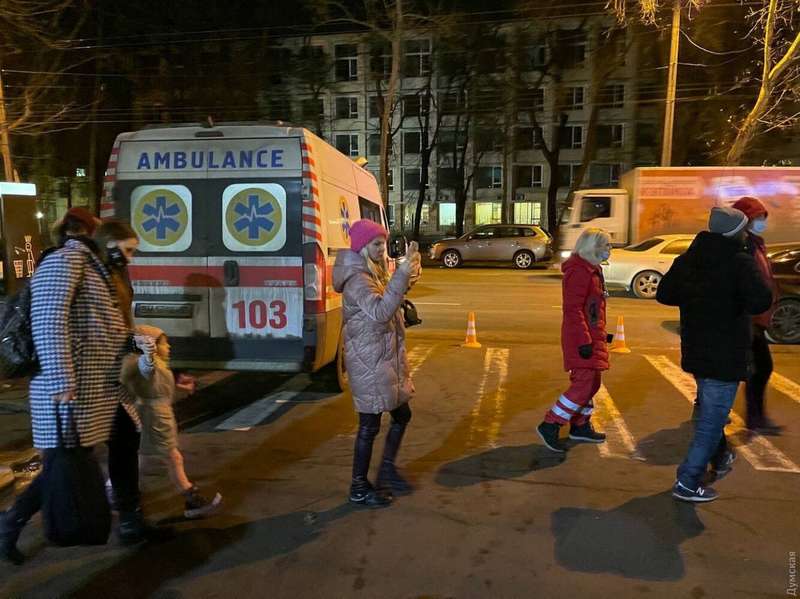 Скорая на месте аварии